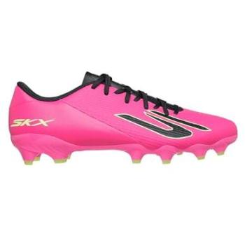 Skechers SKX_2 Academy FG Pink/Black Athletic Footwear, Size 7 – Synthetic
