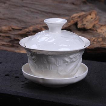 Dragón Cerámico Gaiwan para Té