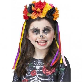 Smiffy Girl's One-Size Black Rose Halloween Headband