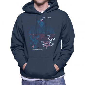 Nimbus Capital 7 Stranger Things “Now I'm Upside Down” Grover Hooded Sweatshirt – Dark Navy