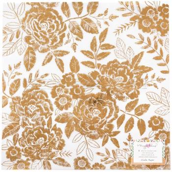 Golden Foil Accent Vellum by Maggie Holmes