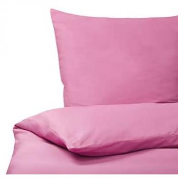 Set di biancheria da letto 135 x 200 cm in cotone a tinta unita rosa Harmonridge