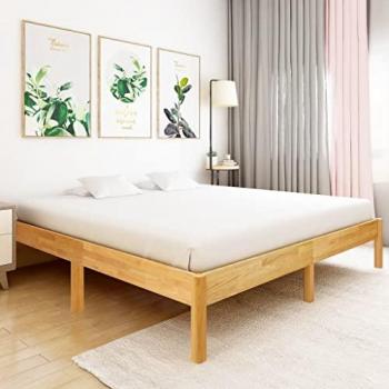 Lit Adulte en Bois de Chêne Massif 180x200