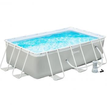 Piscina de Exterior Tubular 340x215x80cm com Filtro 4000L/h