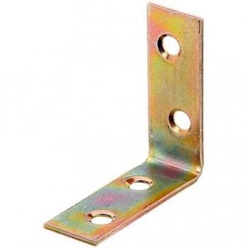 GAH Albers 339203 Stuhlwinkel (galvanisiert, gelb) – 40×40×15 mm – 100 Stück