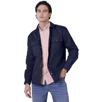 Enorsia Dark Navy Men's Shacket – Small Size