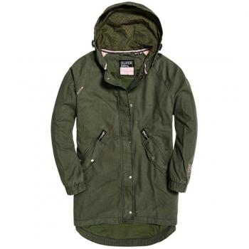 Parka Beige Oversized Bianca de Superdry, Mujer