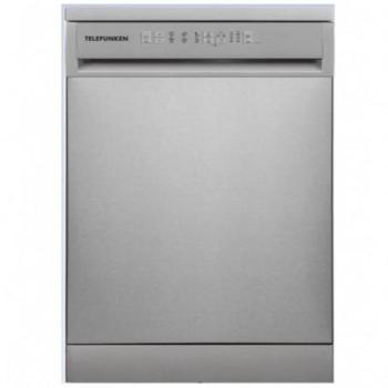 Lavavajillas 60 cm Telefunken TLK066X – 15 L, 12 cubiertos, 49 dB, Acero Inox Antihuellas