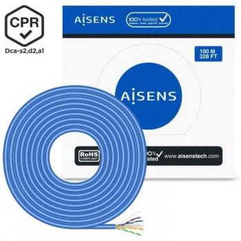 Cat6 100m AWG24 Ethernet Cable – AISENS A135-0662 (Blue)