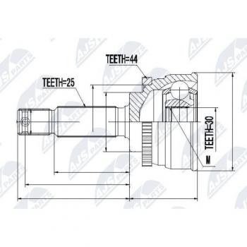 NTY NPZ-Hy-532 Kit giunti semiasse