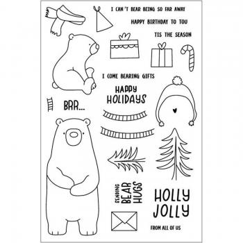 QWELL Bear Card Making Stamps and Dies