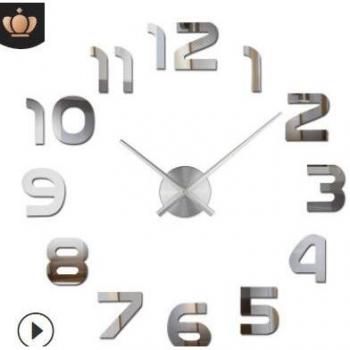 Horloge murale design moderne en miroir