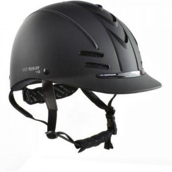 Club Whitaker Casco Equitazione L-XL Nero-Verde per Bambini