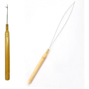 Hair Extensions Wooden Pulling Needle