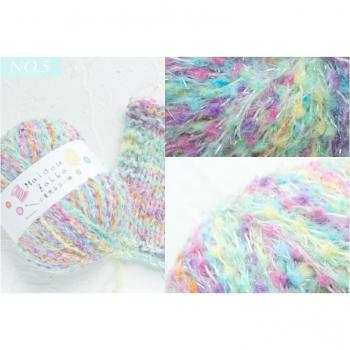Mixed Color Flash Silk Fiber