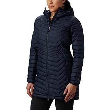 Columbia Powder Lite, Giacca Medio-Lunga, Donna, Blu