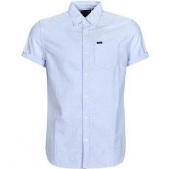 Superdry Blue Vintage Oxford Short Sleeve Shirt