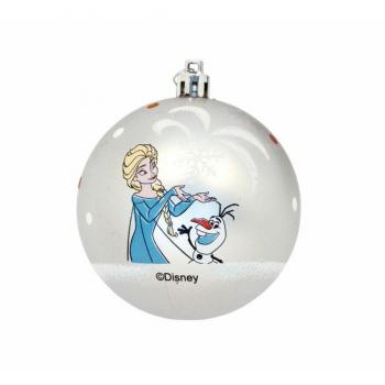Arditex Pack 10 bolas plateadas Disney Frozen 6 cm accesorios decoración Navidad