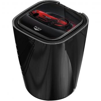 Mini cubo de basura para coche con luz y tapa