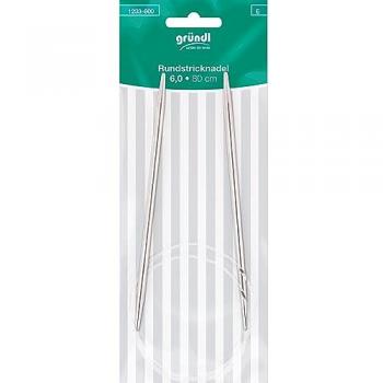 Gründl Rundstricknadeln 6,0 mm 80 cm Handarbeit