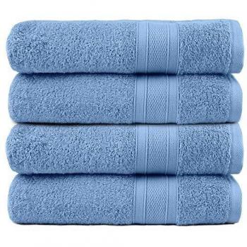 Trident Super Soft Bath Towels, 4 Piece, 500 GSM