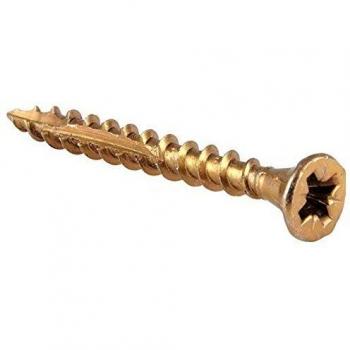 Reisser 5 x 60mm Countersunk Pozi Cutter Yellow Wood Screws Qty 502