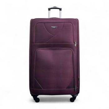 Nylon Breeze Ultra‑Compact 4‑Wheel Travel Bag, Extra Large Purple