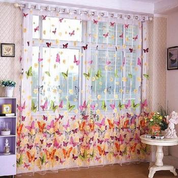 Colorful Sheer Drapes