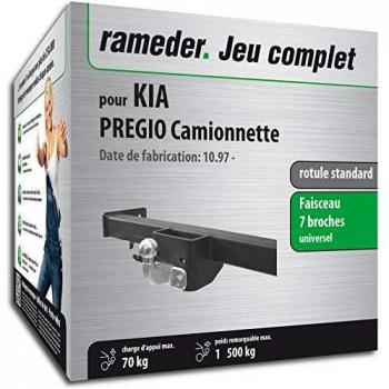 Pack attelage rotule Standard 2 Trous KIA PREGIO Camionnette + Faisceau électrique 7 Broches