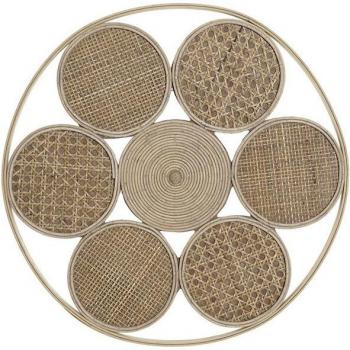 Applique Suspendue Décorative – Rotin Rond 45 cm