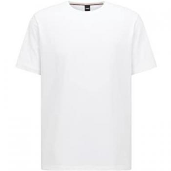 Pigiama in cotone Boss a maniche corte bianco taglia piccola