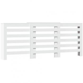 Cache haute fonctionnel pour radiateur blanc 205 cm × 21,5 cm × 83,5 cm (bois d’ingénierie) – 852717