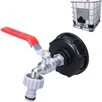 Robinet jardin 1000 L avec embout d’arrosage et adaptateur ½ – système S60X6