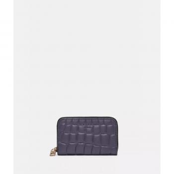 Porte-monnaie femme cuir violet RFID