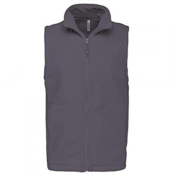 Kariban Hoodie Luca in Mikro‑Fleece für Herren – Grau 4XL