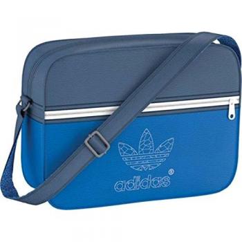 Adidas Airliner Classic Street Bag – Marineblau mit blauen Highlights und Weiß