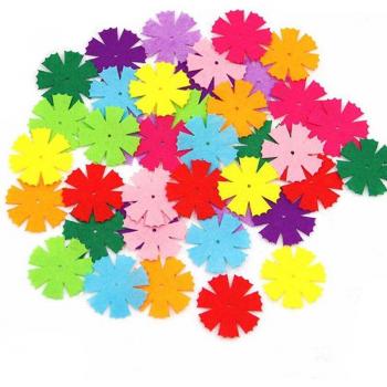 DIY Felt Flower Appliques for Scrapbooking