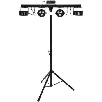 Eurolite Set LED KLS Laser Bar FX + M-3 Boxenhochständer, Zubehör DJ