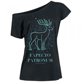 Expecto Patronum: Mujer S XXL Negra