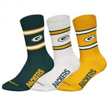 HUDDLE Freizeit‑Crew‑Socken Green Bay – 3‑Paar‑Set