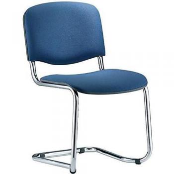 Besucherstuhl ISO Swing Schwarz/Chrom