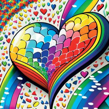 Puzzle Yazz Cœur Mosaïque 1023 Pièces