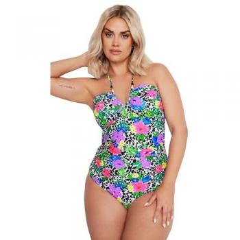Maillot de bain à motifs floraux Yours Curve
