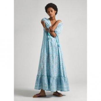 Outfit Mujer: Vestido Mafalda Azul – Pepe Jeans Outlet