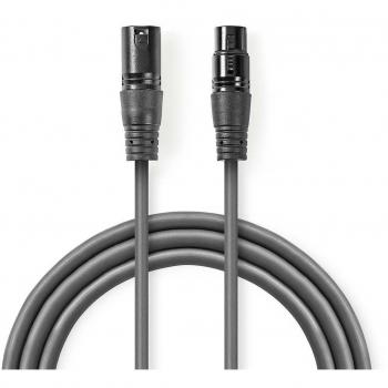 Câble XLR 3-pin Nedis COTH15012GY30 Gris