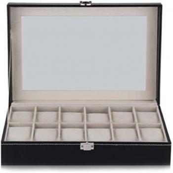 Rangement pour montres et bracelets 12 compartiments