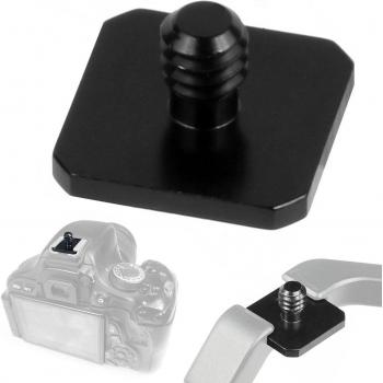 Conector de cámara 3/8” hembra a 1/4” macho con rosca hexagonal metálica