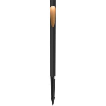 Lámpara Bolardo Louis Poulsen Flindt 830 Negra 70 cm con Espiga y Toma de Corriente