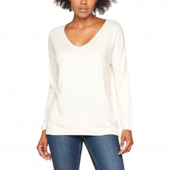 Edc by ESPRIT 077cc1i028, Pull Femme, Beige