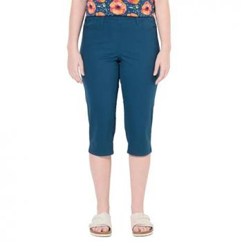 Große Größen Capri-Jeggings in Türkis von Ulla Popken